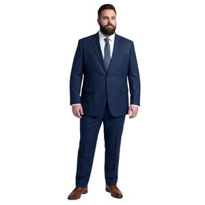 Coppley Mens Blue Vitale Barberis Canonico Wool Blazer Sport Coat Made in Canada